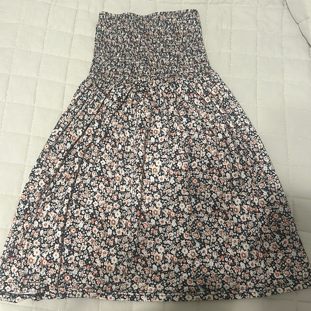 Floral Tube Top Dress